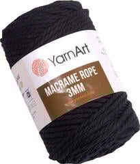 Vrvica Yarn Art Macrame Rope 3 mm 63 m 750 Black Vrvica