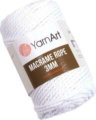 Șnur  Yarn Art Macrame Rope 3 mm 63 m 751 White Șnur 