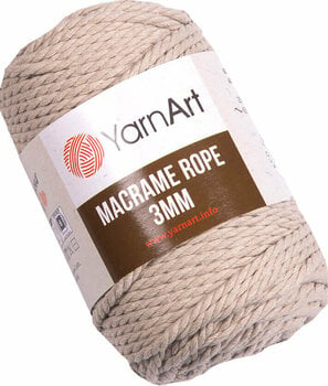 Șnur  Yarn Art Macrame Rope 3 mm 753 Beige - 1