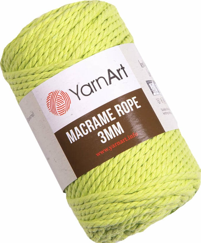 Schnur Yarn Art Macrame Rope 3 mm 63 m 755 Light Green Schnur