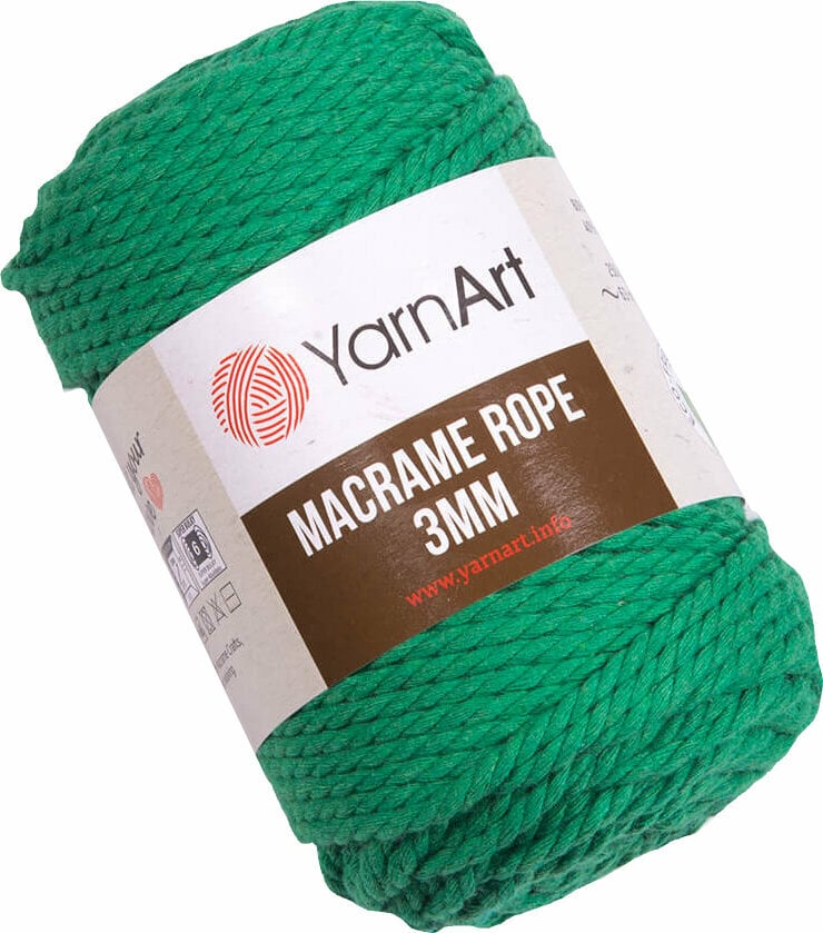Cord Yarn Art Macrame Rope 3 mm 759 Dark Green