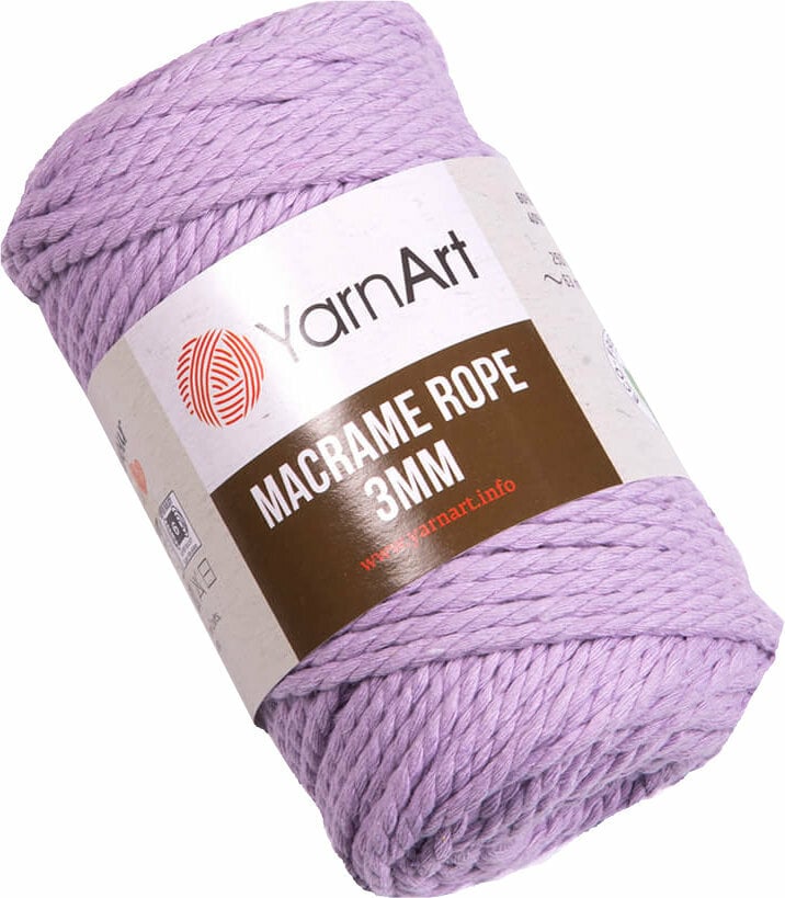 Snor Yarn Art Macrame Rope 3 mm 765 Lilac