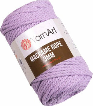 Cable Yarn Art Macrame Rope 3 mm 765 Lilac Cable - 1
