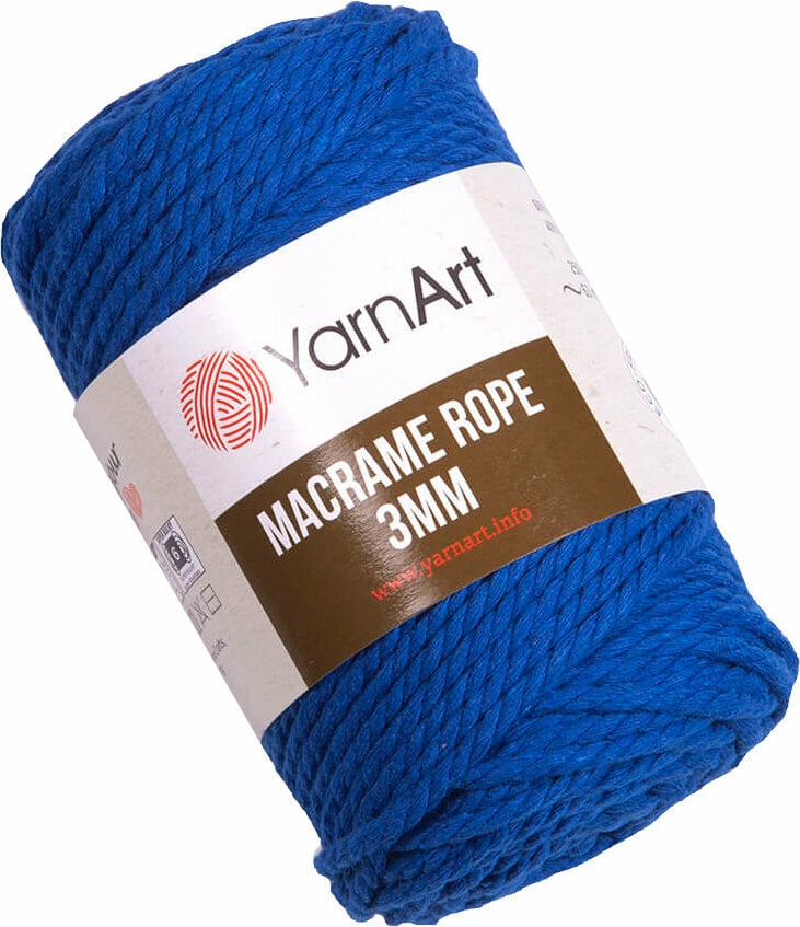 Cordão Yarn Art Macrame Rope 3 mm 772 Royal Blue