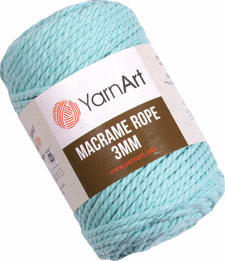 Touw Yarn Art Macrame Rope 3 mm 63 m 775 Mint Touw