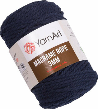 Naru Yarn Art Macrame Rope 3 mm 784 Navy Blue - 1