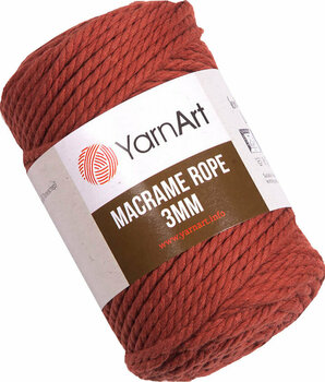 Cord Yarn Art Macrame Rope 3 mm 785 Light Red - 1