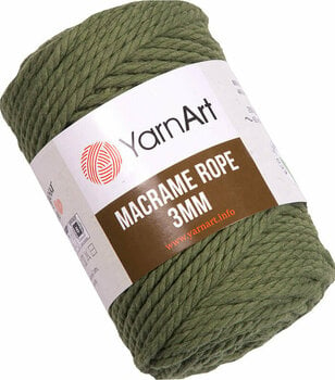 Cord Yarn Art Macrame Rope 3 mm 787 Olive Green - 1