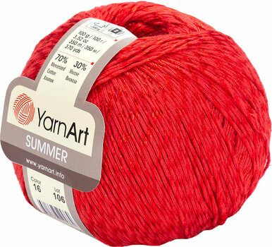 Pletacia priadza Yarn Art Summer 16 Red Pletacia priadza - 1