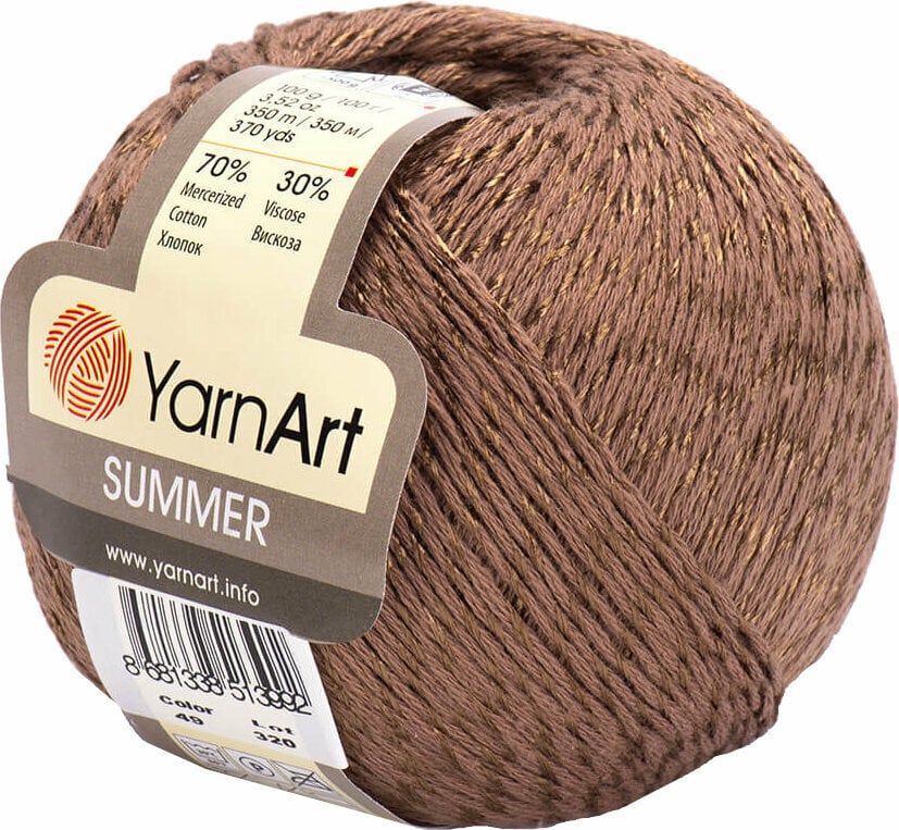 Filati per maglieria Yarn Art Summer 49 Brown