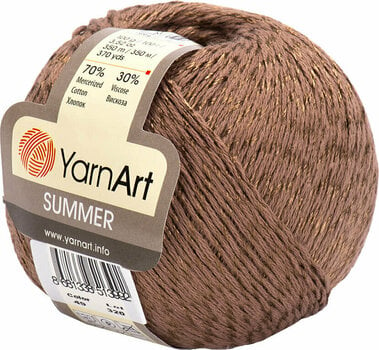 Pletacia priadza Yarn Art Summer 49 Brown Pletacia priadza - 1