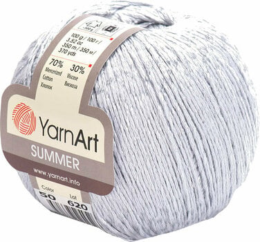Przędza dziewiarska Yarn Art Summer 50 Grey Przędza dziewiarska - 1