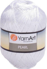 Pletacia priadza Yarn Art Pearl 106 White Pletacia priadza