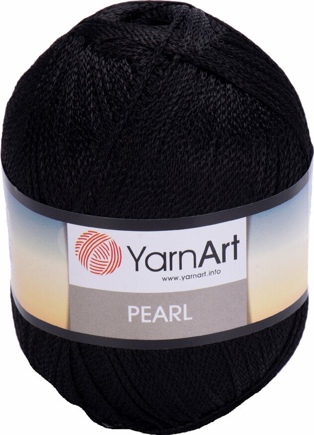 Knitting Yarn Yarn Art Pearl 107 Black Knitting Yarn