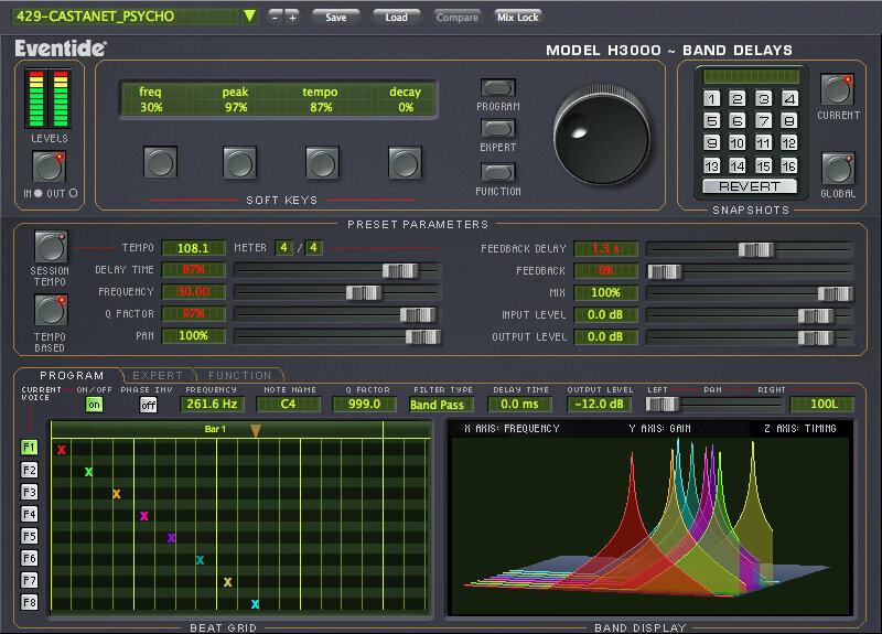 Studio software plug-in effect Eventide H3000 Band Delays (Digitaal product)