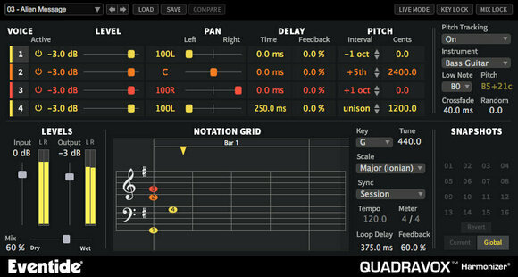 Tonstudio-Software Plug-In Effekt Eventide Quadravox (Digitales Produkt) - 1
