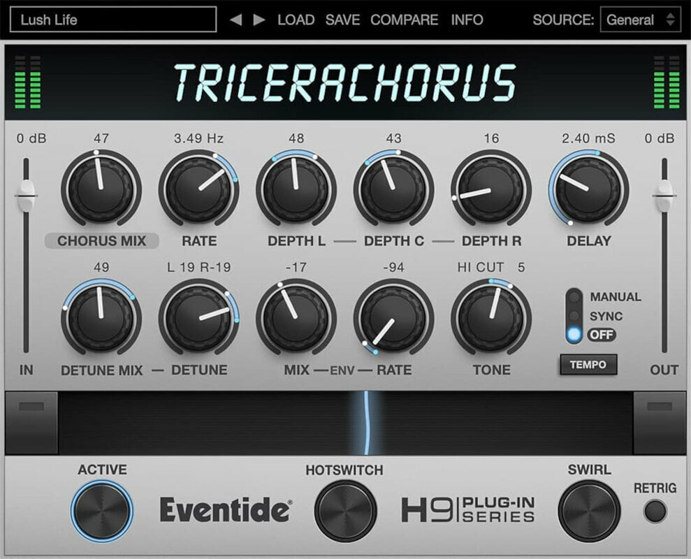 Studio software plug-in effect Eventide Tricerachorus (Digitaal product)