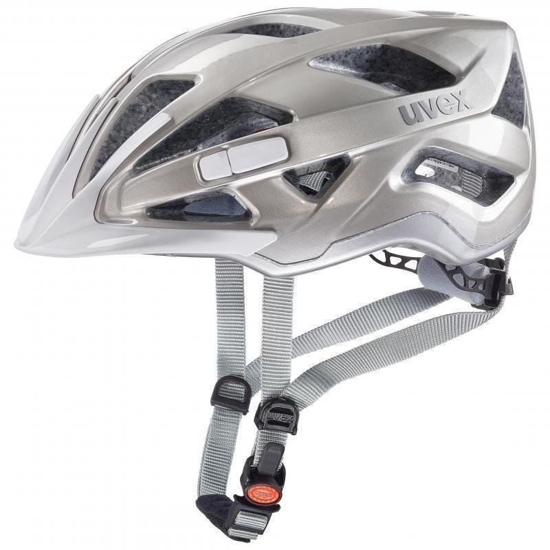Capacete de bicicleta UVEX Active Prosecco/Silver 52-57 Capacete de bicicleta