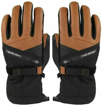 Lyžiarske rukavice KinetiXx Bob Black/Brown 8 Lyžiarske rukavice - 1