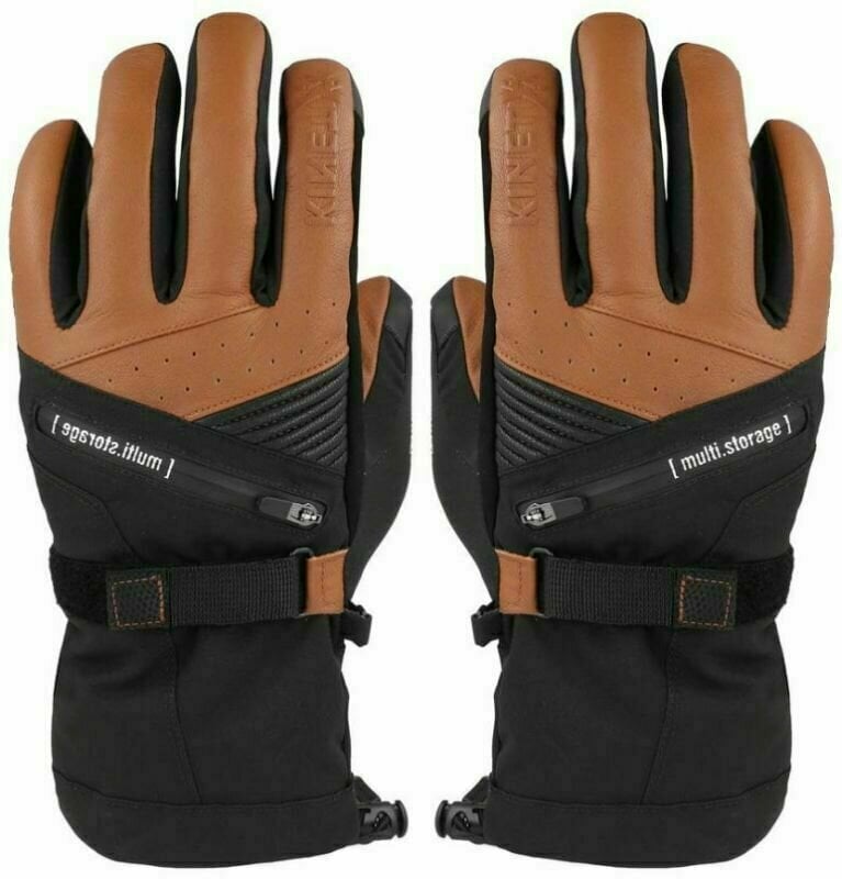 Lyžiarske rukavice KinetiXx Bob Black/Brown 10 Lyžiarske rukavice