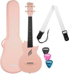 Konzert-Ukulele Cascha Carbon Fibre Set Pink Konzert-Ukulele