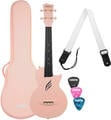 Cascha Carbon Fibre Set Pink Kontsert ukulele