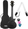 Cascha Carbon Fibre Set Black Konzert-Ukulele (Wie neu)
