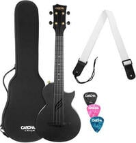 Cascha Carbon Fibre Set Black Concert Ukulele (Like new)
