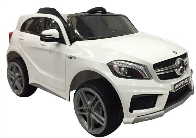 Electric Toy Car Beneo Electric Ride-On Car Mercedes-Benz A45 AMG White
