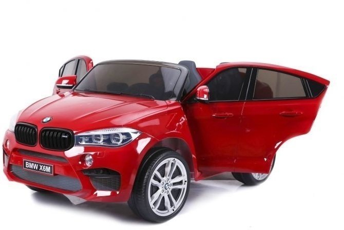 Coche de juguete eléctrico Beneo BMW X6 M Electric Ride-On Car Red Paint