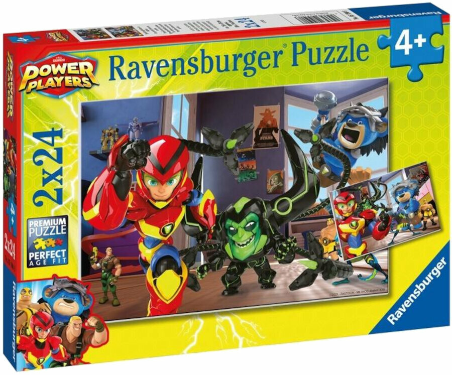 Puzzel Ravensburger 51908 Power Players 2 x 24 Parts Puzzel