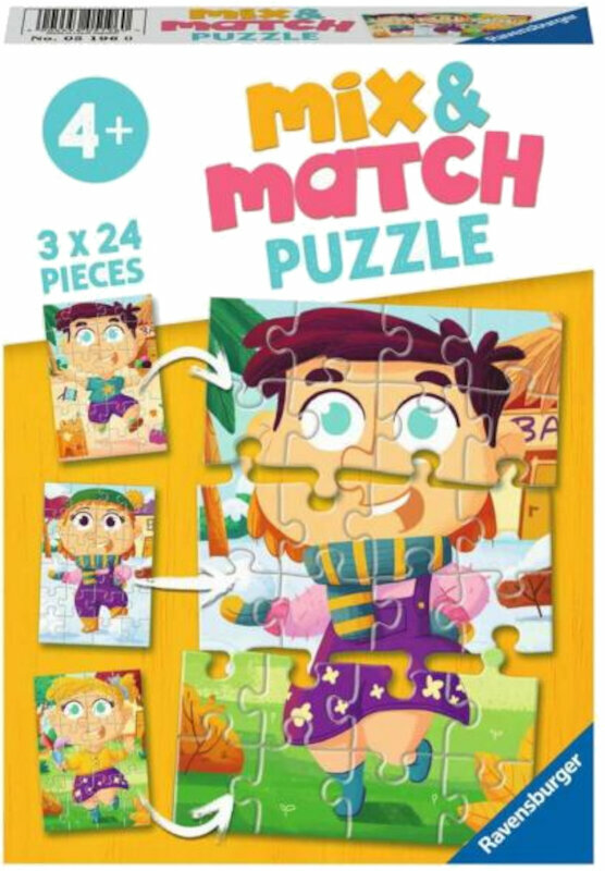 Puzzel Ravensburger 51960 Mix & Match Puzzle Seasons 3 x 24 Parts Puzzel