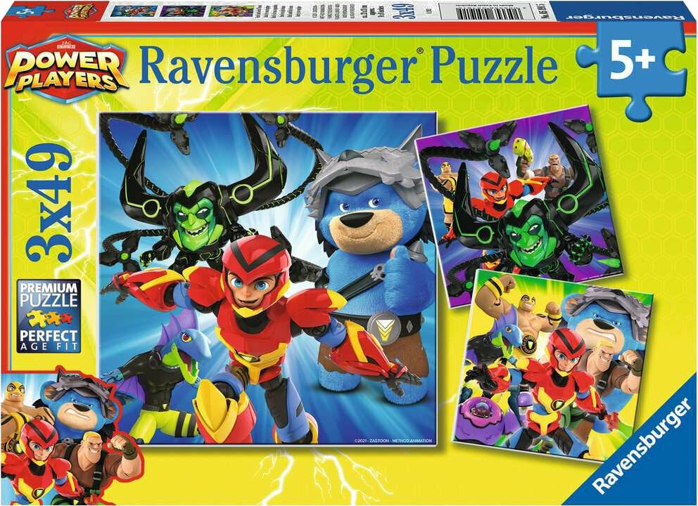 Puzzel Ravensburger 51915 Power Players 3 x 49 Parts Puzzel