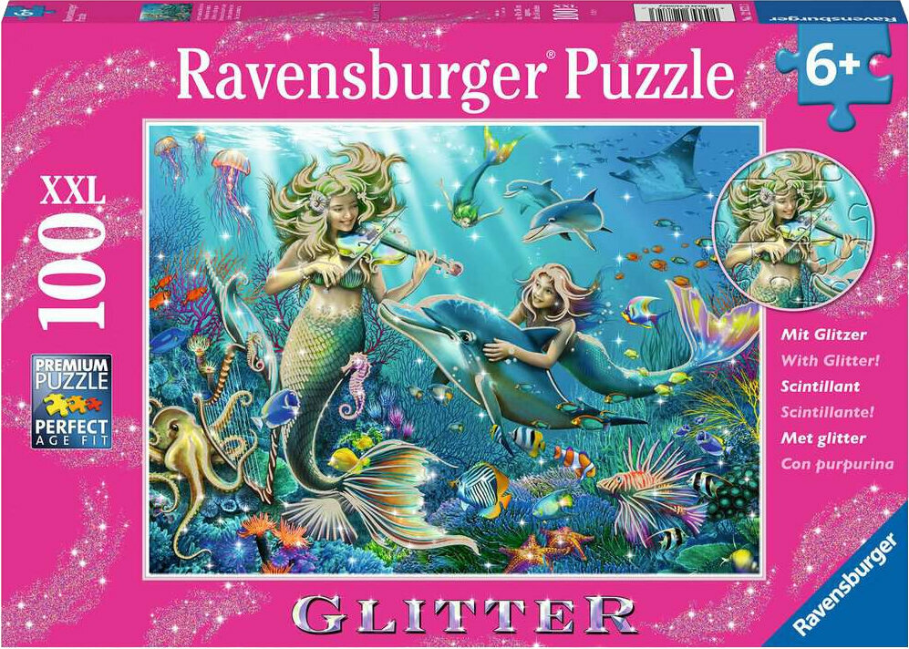 Παζλ Ravensburger Glittering Puzzle Underwater Splendor 100 pcs