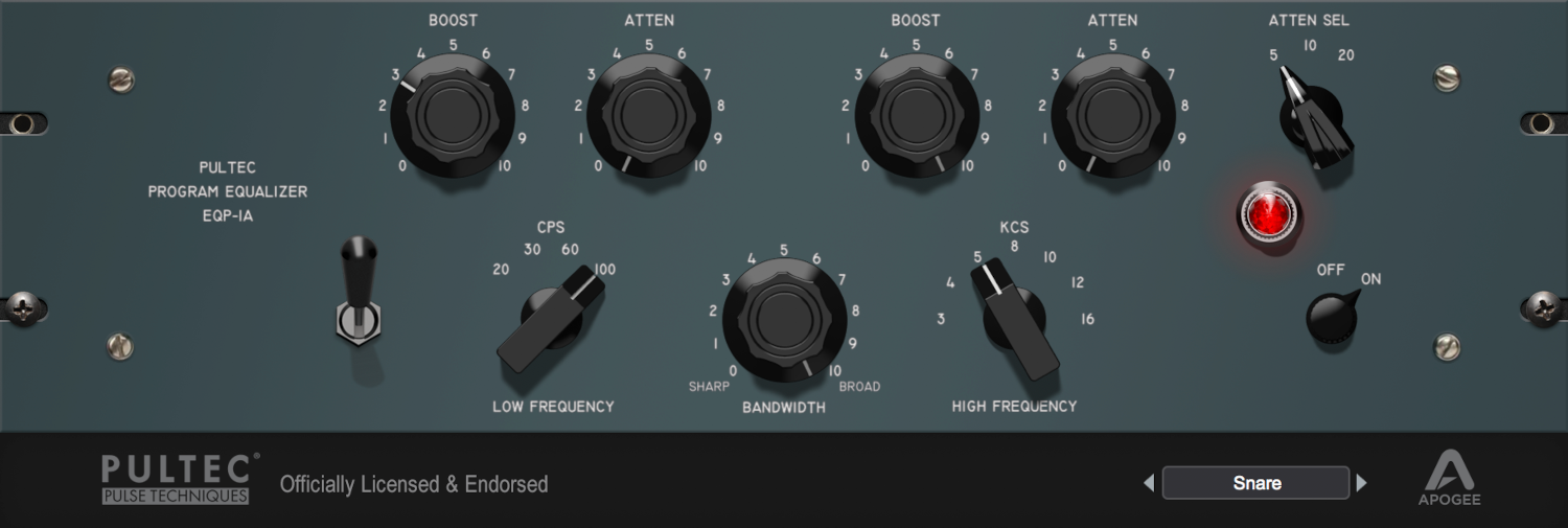 Effect Plug-In Apogee FX Rack EQP-1A (Digital product)