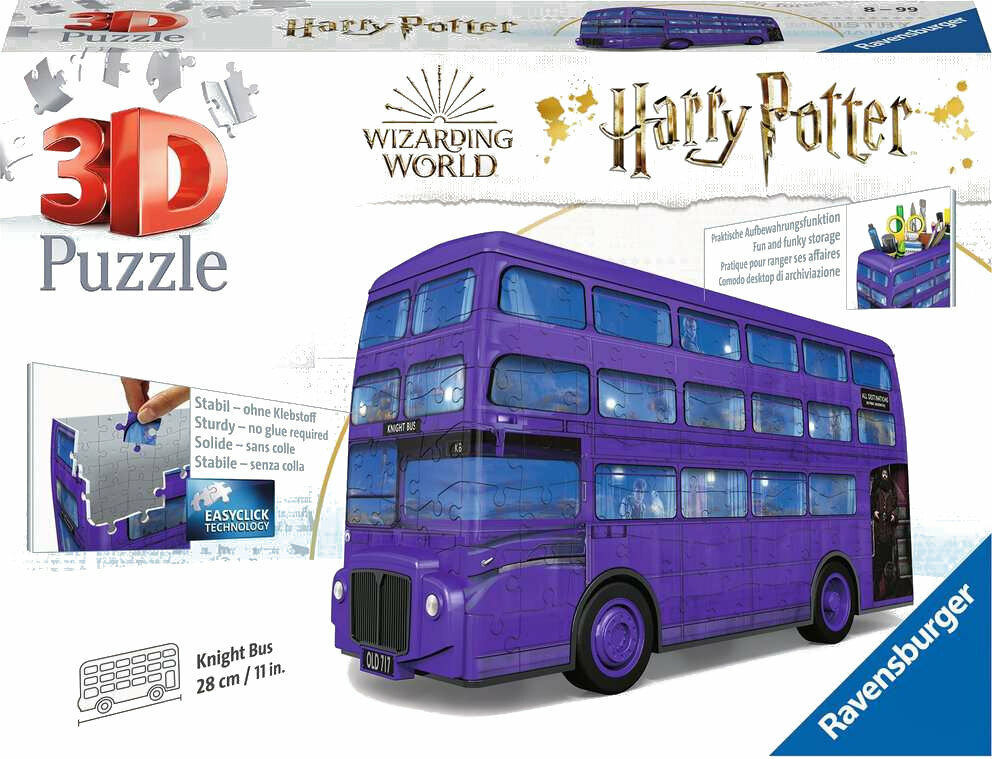 Puzzle - Ravensburger 3D Puzzle Harry Potter Ritterbus 216 Teile
