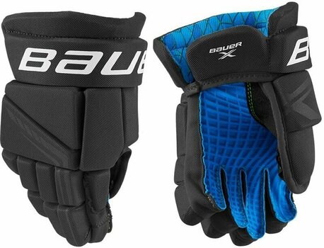 Hokejové rukavice Bauer S21 X SR 14 Black/White Hokejové rukavice - 1