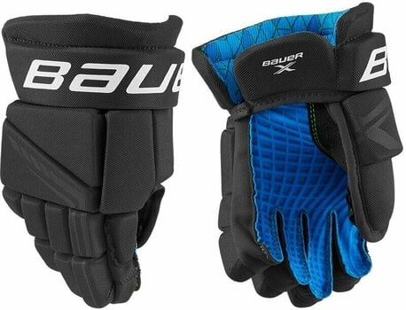 Hokejové rukavice Bauer S21 X SR 15 Black/White Hokejové rukavice - 1
