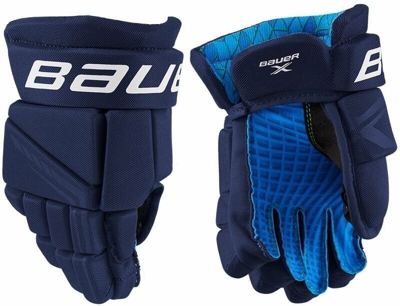 Hokejové rukavice Bauer S21 X SR 14 Navy Hokejové rukavice