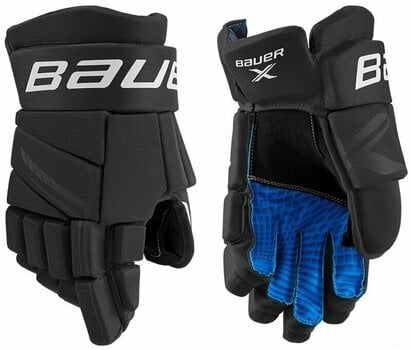 Hokejové rukavice Bauer S21 X INT 12 Black/White Hokejové rukavice - 1