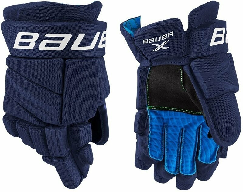 Hokejové rukavice Bauer S21 X JR 10 Navy Hokejové rukavice