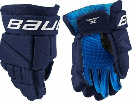 Hockey Gloves Bauer S21 X YTH 9 Navy Hockey Gloves - 1