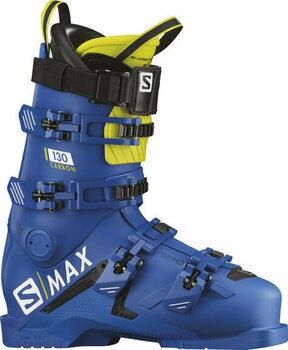Botas de esquí alpino Salomon S/Max 130 Carbon Raceblue/Acid Green/Black 28-28.5 18/19 - 1