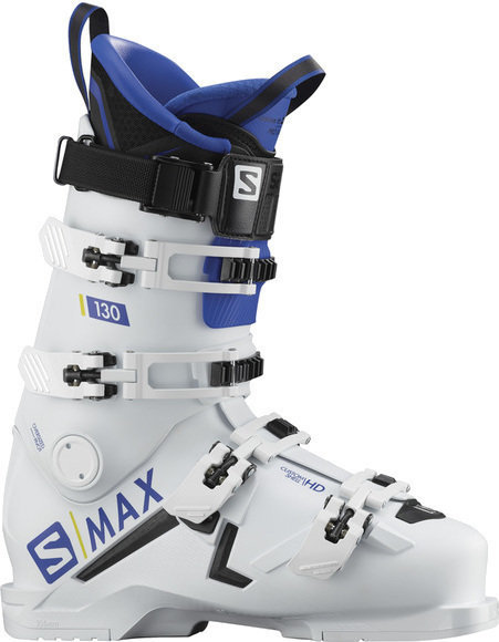 Zjazdové lyžiarky Salomon S/MAX White/Race Blue/Black 27/27,5 Zjazdové lyžiarky
