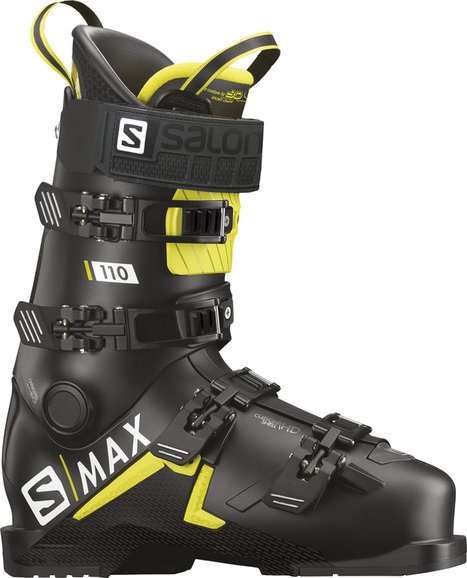 Botas de esqui alpino Salomon S/Max 111 Black/Acid Green/White 27/27,5 Botas de esqui alpino