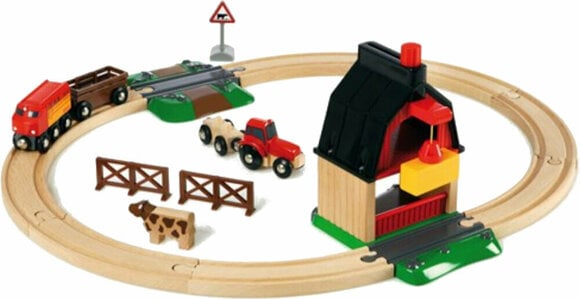 brio world farm train set