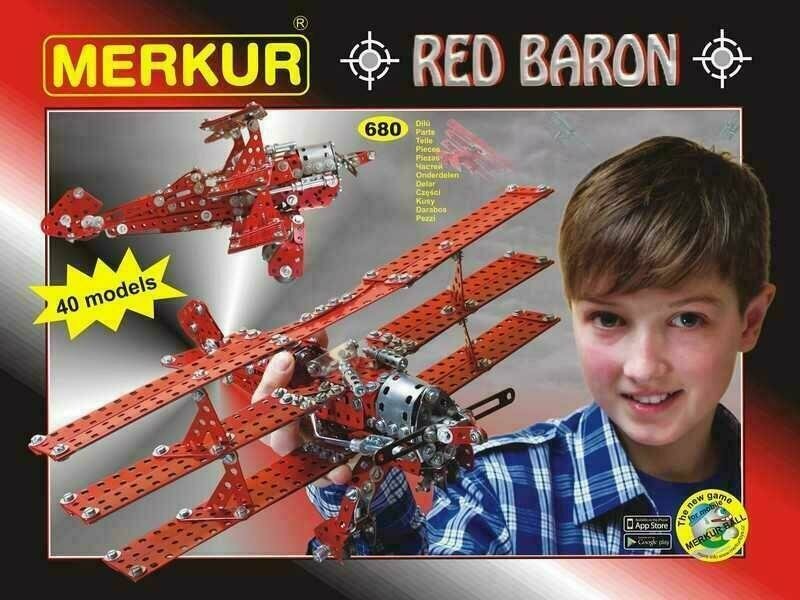 Baukästen - Merkur Red Baron