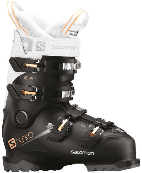 Alpineskischoenen Salomon X Pro 90 W Black/White/Corail 23-23.5 18/19