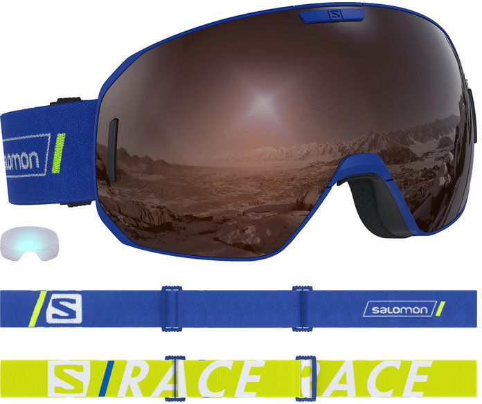 Ski Brillen Salomon S/Max Race Race Blue Ski Brillen