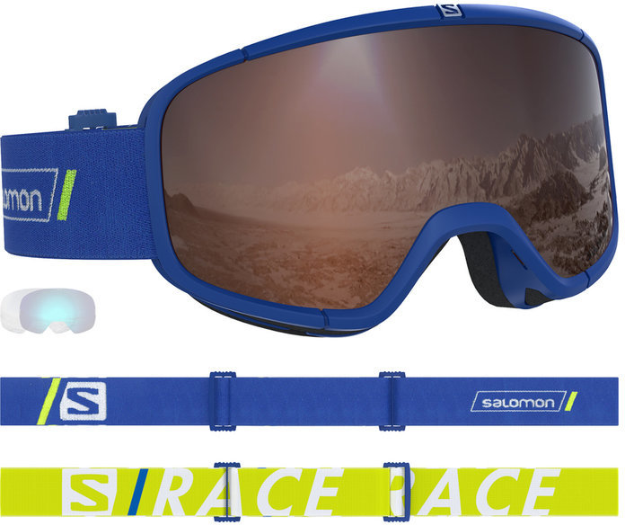 Okulary narciarskie Salomon Four Seven Race Blue Race Blue Okulary narciarskie